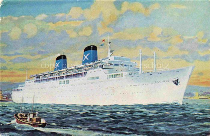 Dampfer Oceanliner Ellinis Greece Australia New Zealand