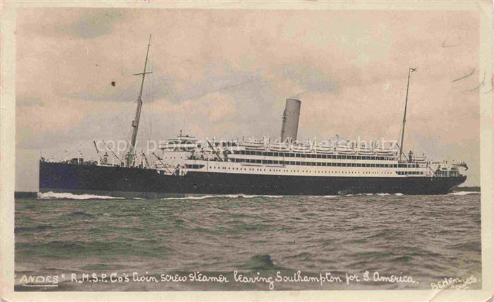 Dampfer Oceanliner Andes