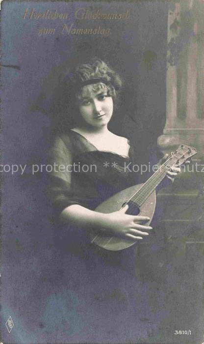 Foto PFB Nr. 3810/1 Namenstag Gitarre Frau