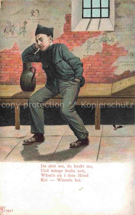 Militaria Schweiz Soldat Maus