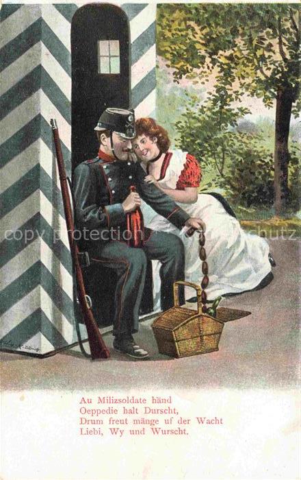 Militaria Schweiz Soldat Wein