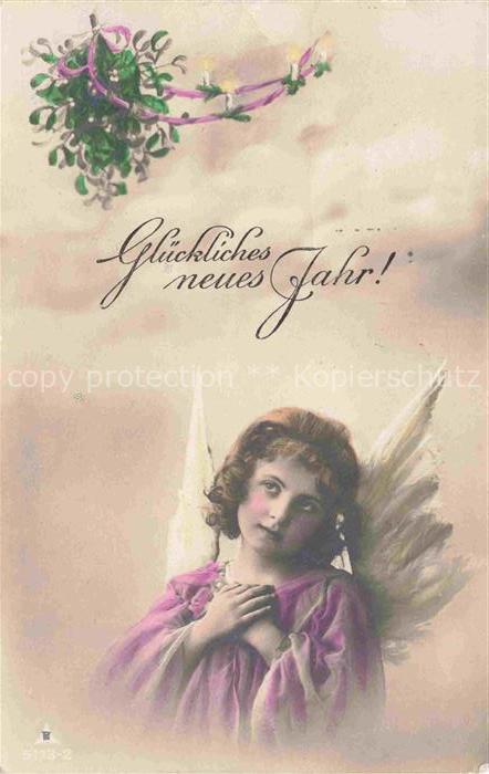 Foto PH Paris Nr. 5113-2 Engel Mädchen Neujahr