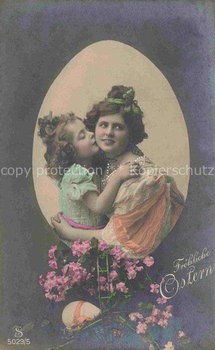 Foto SLJFF Nr. 5029/5 Ostern Paques Kind Frau