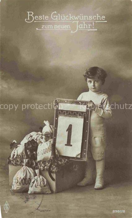 Foto PFB Nr. 2951/2 Kind Neujahr