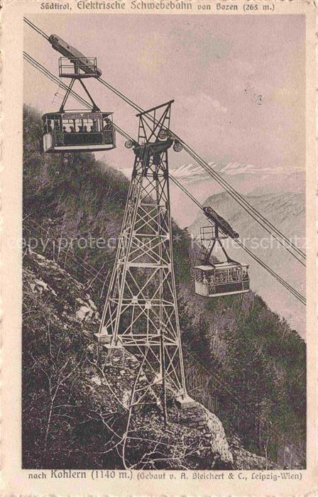 Schwebebahn Bozen Suedtirol Kohlern
