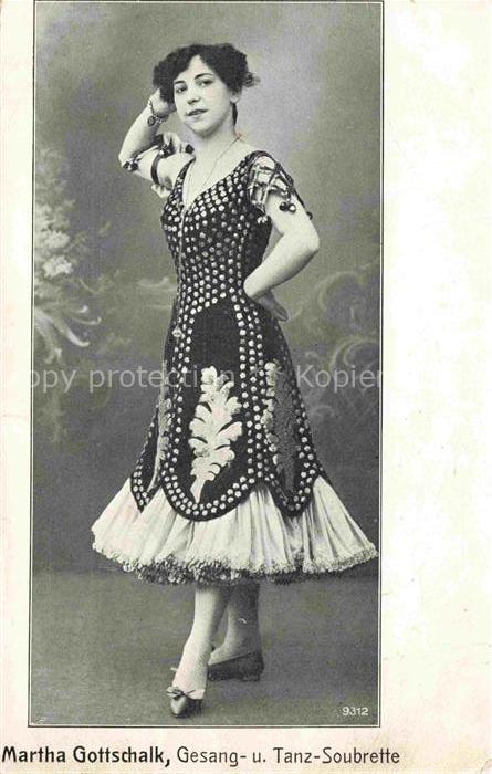 Tanz Taenzer Dance Baile-- Saengerin Martha Gottschalk Soubrette