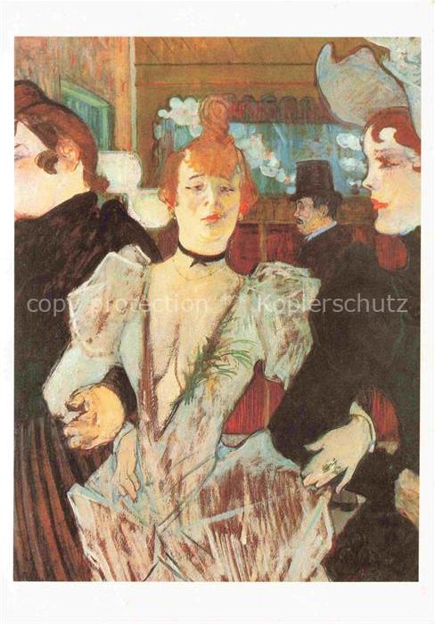 LAUTREC TOULOUSE-LAUTREC Henri de (1864-1901) Kuenstlerkarte Moulin Rouge