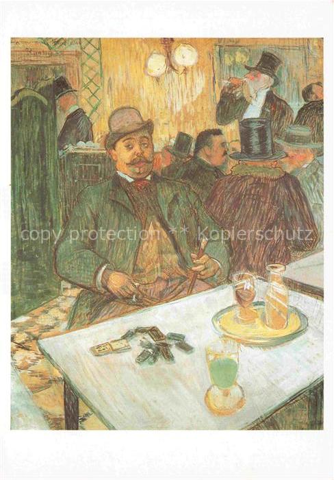 LAUTREC TOULOUSE-LAUTREC Henri de (1864-1901) Kuenstlerkarte Monsieur Boileau