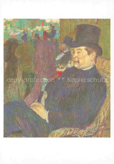 LAUTREC TOULOUSE-LAUTREC Henri de (1864-1901) Kuenstlerkarte Mr Delaporte Jardin