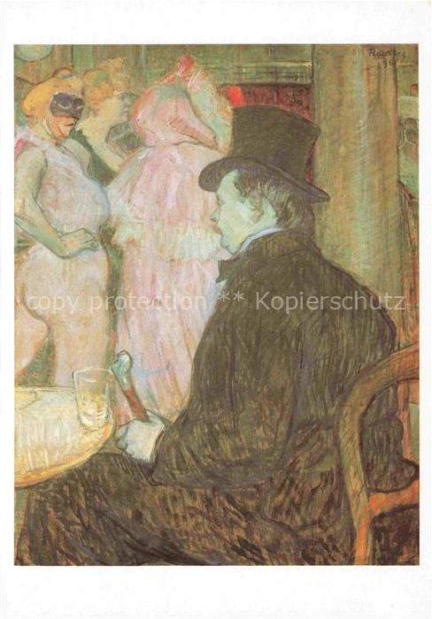 LAUTREC TOULOUSE-LAUTREC Henri de (1864-1901) Kuenstlerkarte Mr Maxime Dethomas