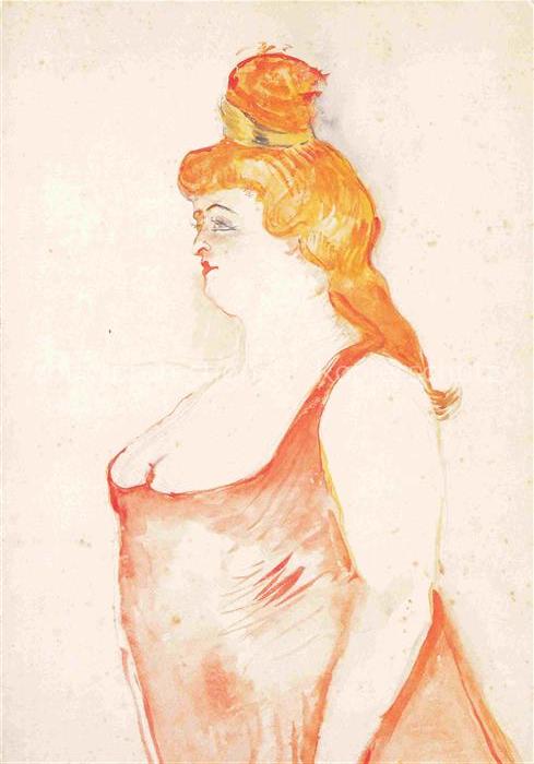 LAUTREC TOULOUSE-LAUTREC Henri de (1864-1901) Kuenstlerkarte la Belle Helene