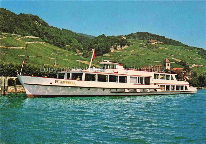 Schiffe Ships Navires Petersinsel Bielersee Schweiz