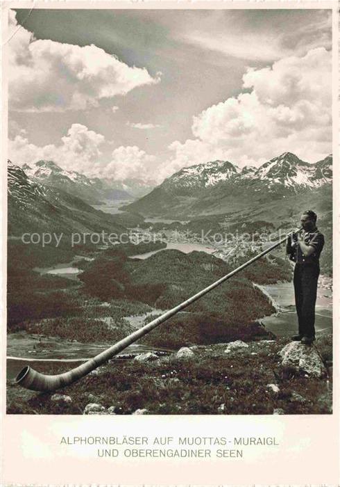 Alphorn Cor des Alpes-- Muottas Muraigl Schweiz