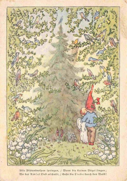 Zwerge Dwarfs Nains-- Engel Voegel Marburg