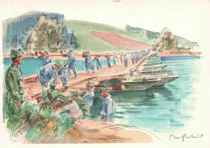 Militaria Schweiz Brueckenschlang Pontonieri