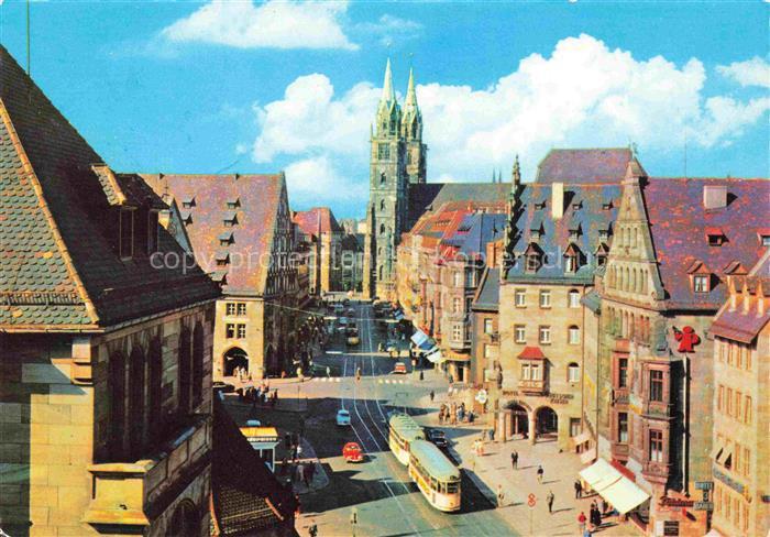 Strassenbahn Tramway-- Nuernberg Koenigstrasse