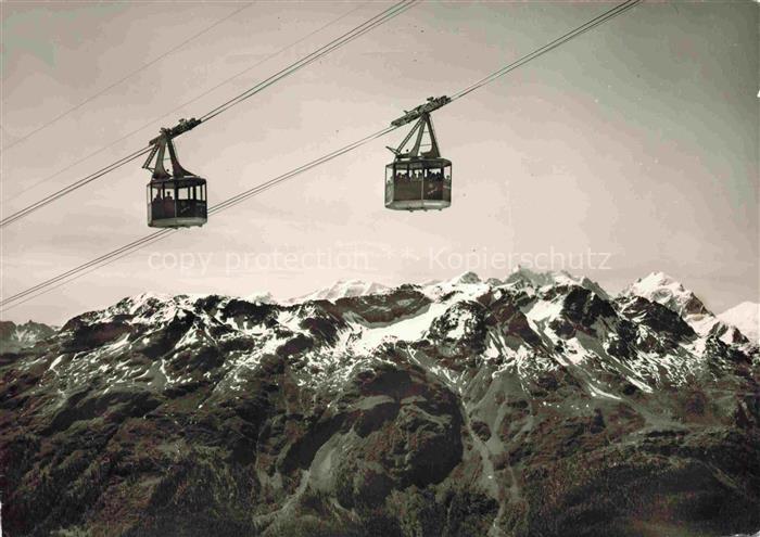 Seilbahn Cable-Car Telepherique St. Moritz Corviglia Piz Nair