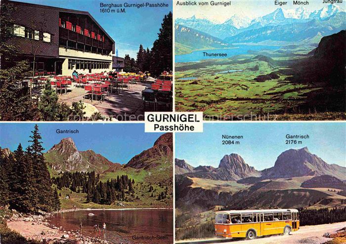 Postbus Postauto Omnibus Gurnigel Gantrisch Berner Oberland Schweiz