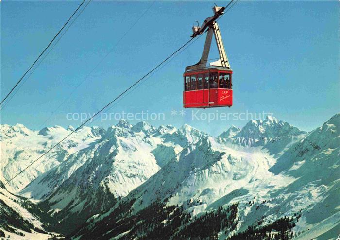 Seilbahn Cable-Car Telepherique Klosters Gotschnagrat Parsenn Schweiz