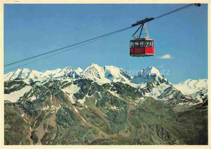 Seilbahn Cable-Car Telepherique St. Moritz Corviglia Piz Nair