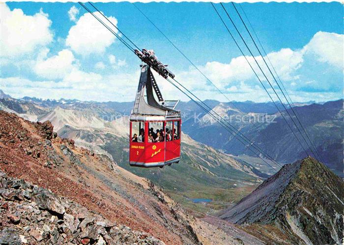 Seilbahn Cable-Car Telepherique St. Moritz Piz Nair Schweiz