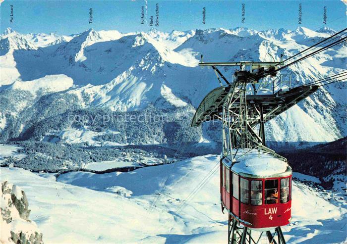 Seilbahn Cable-Car Telepherique Arosa Weisshorn