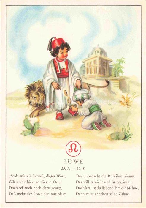 Sternzeichen Zodiac Sign Signe Zodiaque Loewe Kinder