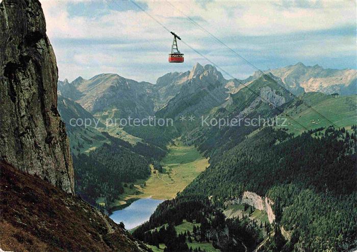 Seilbahn Cable-Car Telepherique Bruelisau Hoher Kasten Schweiz