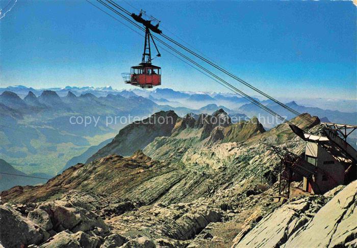 Seilbahn Cable-Car Telepherique Saentis Churfirsten Glarner alpen