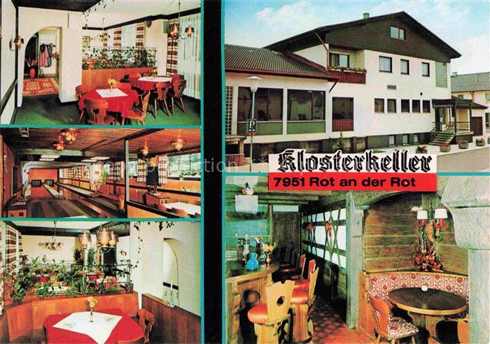 Rot an der Rot Biberach BW Restaurant Klosterkeller Gastraeume Kegelbahn