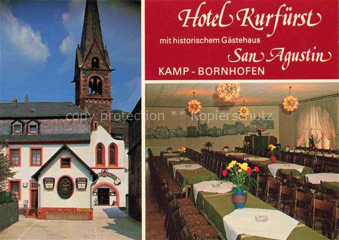 Kamp-Bornhofen Rhein Hotel Kurfuerst mit Gaestehaus San Augustin