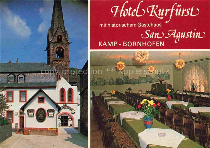Kamp-Bornhofen Rhein Hotel Kurfuerst mit Gaestehaus San Augustin