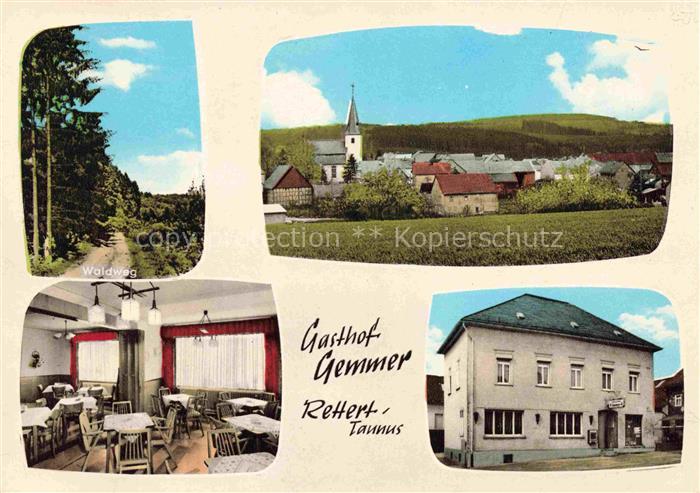 Rettert Waldweg Gasthof Pension Gemmer Panorama