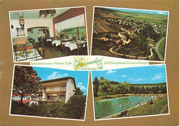 Katzenelnbogen Speiserestaurant Sonnenhof Gastraum Freibad