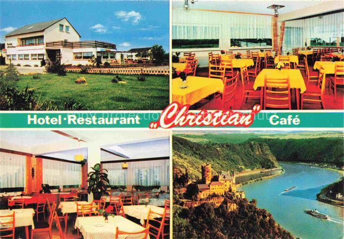 St Goarshausen Rhein Hotel Restaurant Christian Cafe Rheinpartie