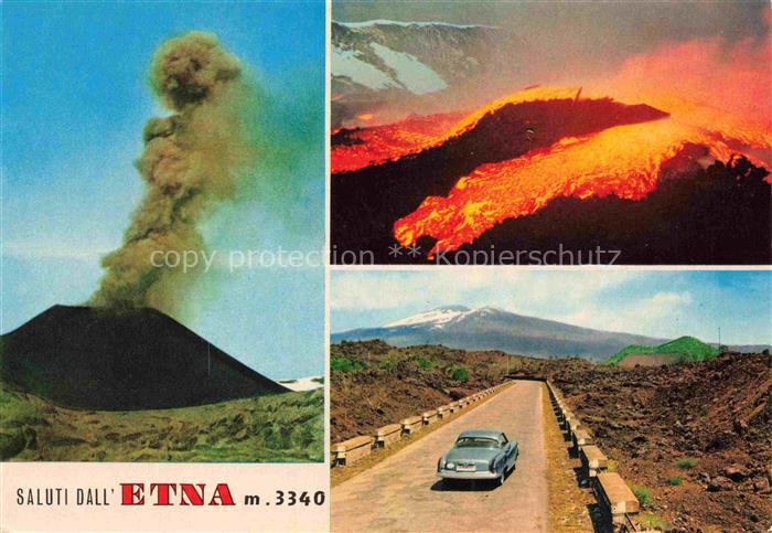 Etna  Catania Sicilia Vulcano IT Vulkanaktivitaeten Panorama