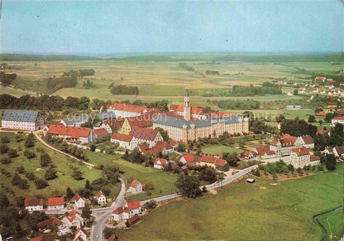 Ochsenhausen Fliegeraufnahme mit ehem Benediktinerkloster