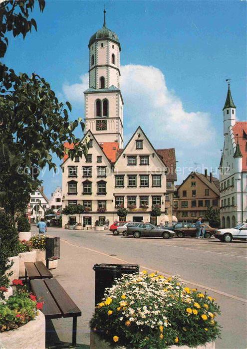 BIBERACH  Riss BW Marktplatz Kirche