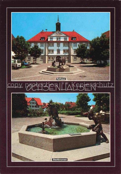 Ochsenhausen Rathaus Stadtbrunnen