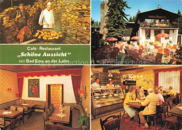 BAD EMS Cafe Restaurant Schoene Aussicht Gastraeume Terrasse