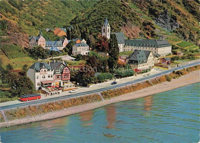 Kamp-Bornhofen Rhein Fliegeraufnahme Hotel Marienberg Rheinpavillon