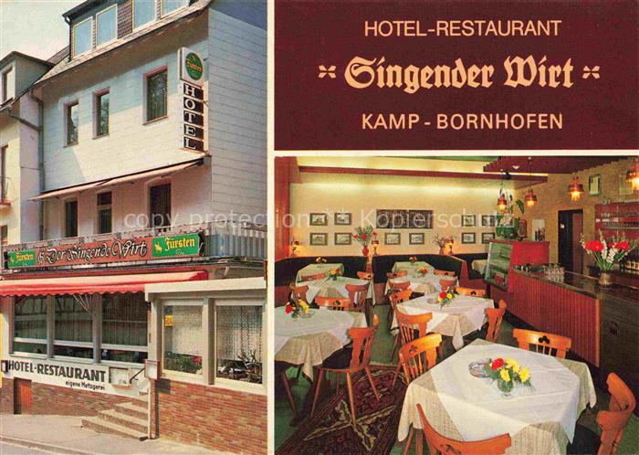 Kamp-Bornhofen Rhein Hotel Restaurant Singender Wirt Gastraum