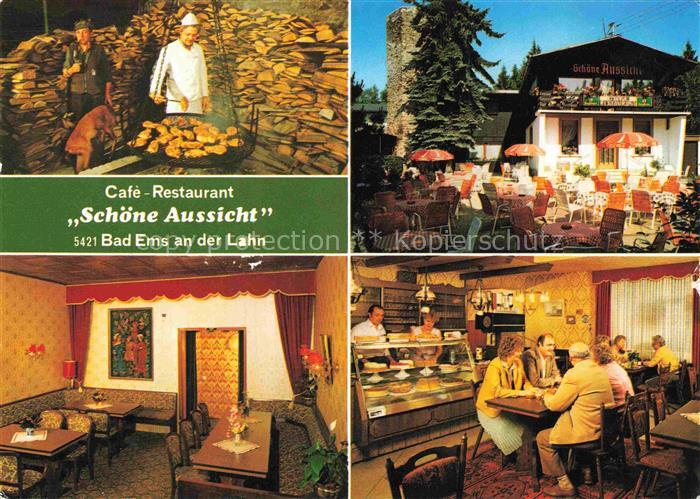 BAD EMS Cafe Restaurant Schoene Aussicht Gastraeume Terrasse