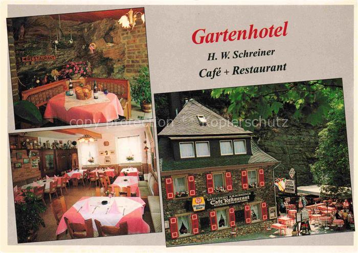 Kamp-Bornhofen Rhein Gartenhotel Schreiner Restaurant Cafe