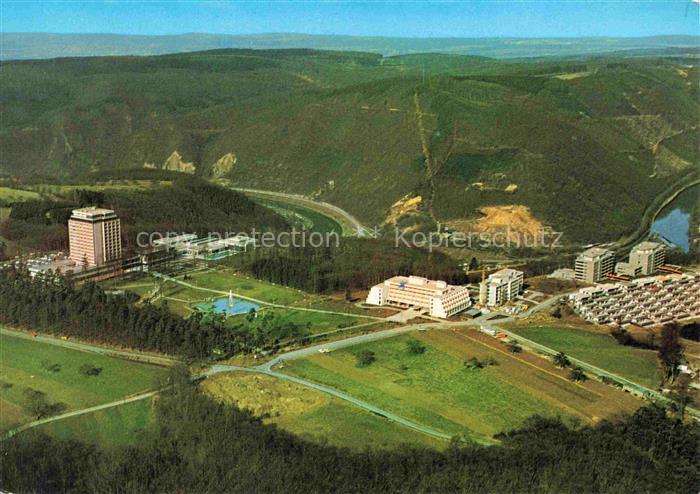 Lahnstein Rheinland-Pfalz Kurklinik Rhein Lahn Fliegeraufnahme