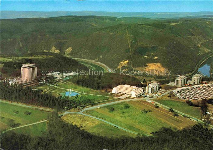 Lahnstein Rheinland-Pfalz Kurklinik Rhein Lahn Fliegeraufnahme