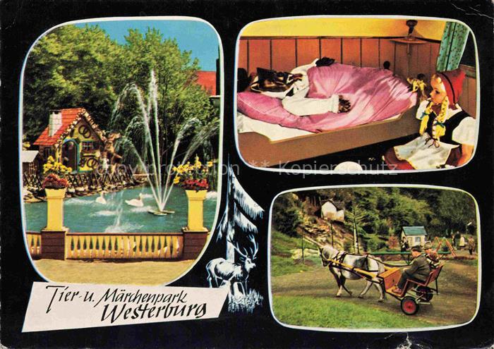 Westerburg  Westerwald Rheinland-Pfalz Tier und Maerchenpark Springbrunnen Rotka