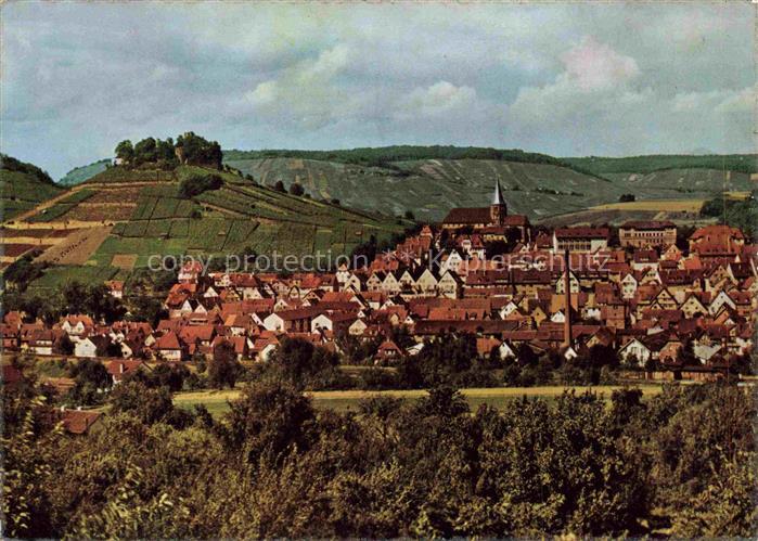 Weinsberg HEILBRONN BW Panorama mit Burg Weibertreu