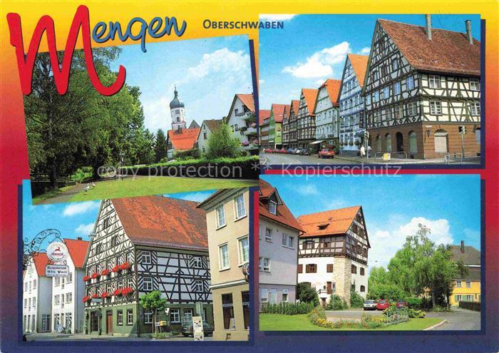 Mengen  Wuerttemberg Motive Altstadt Fachwerkhaeuser Kirche