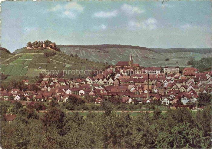Weinsberg HEILBRONN BW Panorama mit Burg Weibertreu